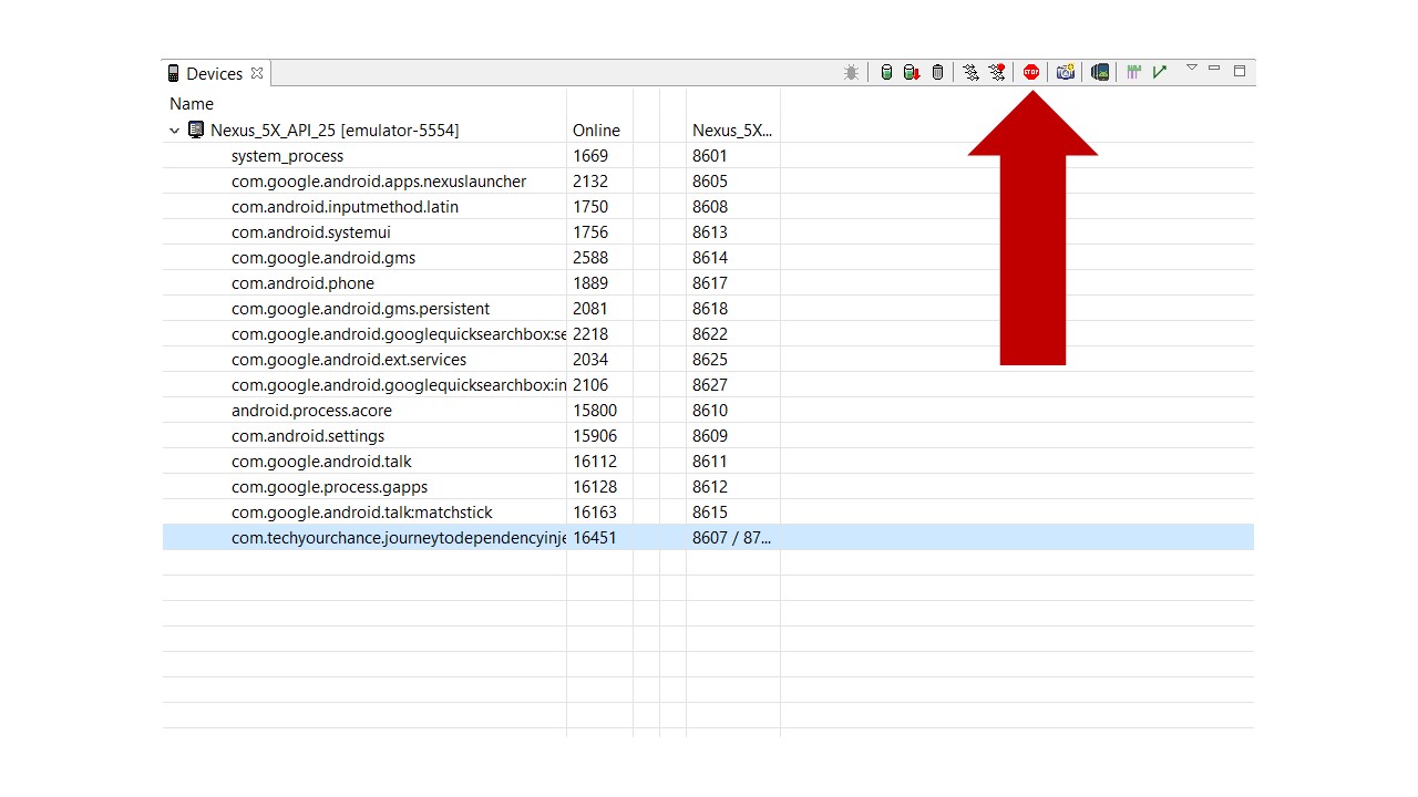 Device Monitor Stop Process